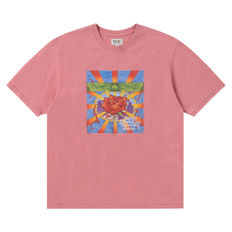 thisisneverthat x Greatful Dead Rose Tee "Pink"