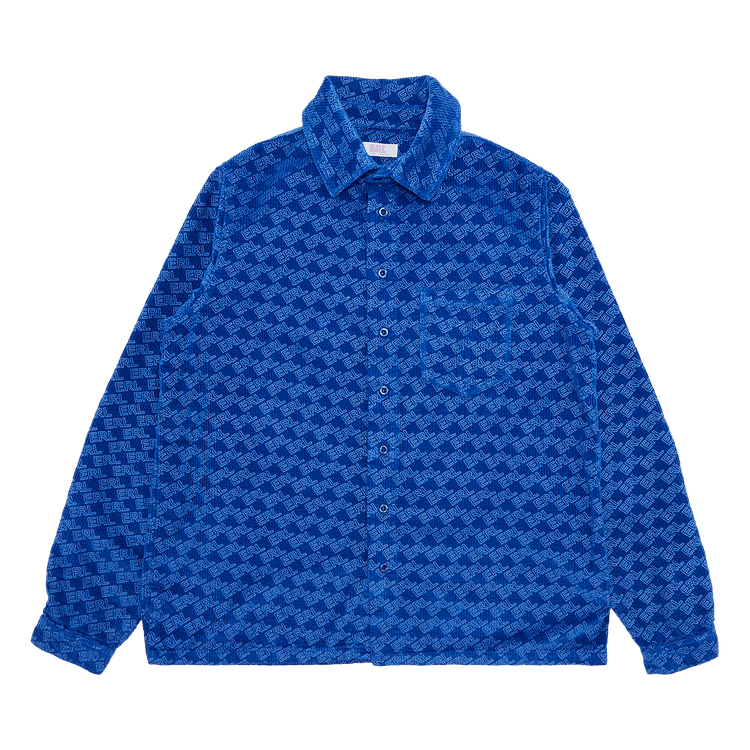 ERL Corduroy Embossed Shirt "Blue"
