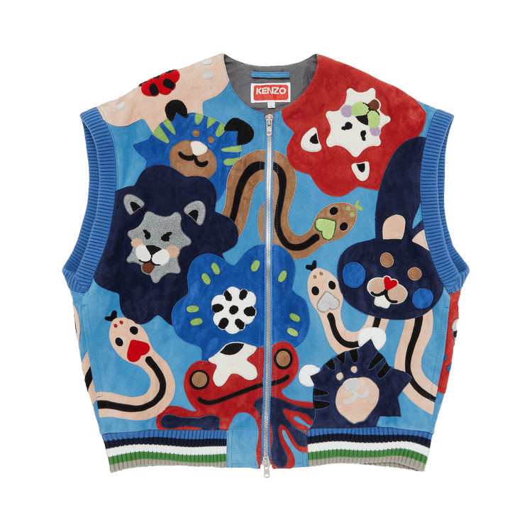 Kenzo Sleeveless Blouson "Cyan"