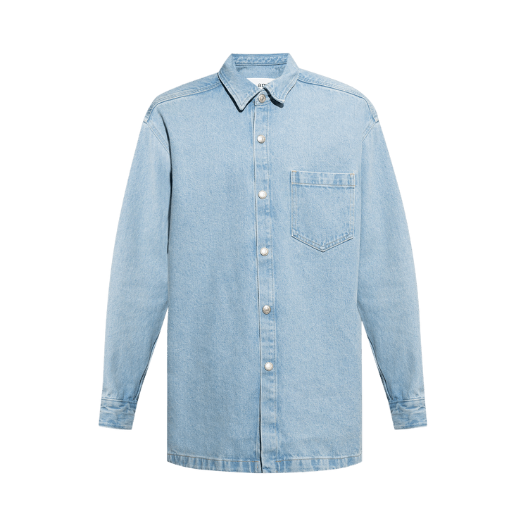 Ami Jungle Fatigue Jacket "Nautic Blue/Natural White"