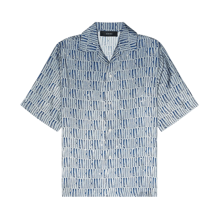 Amiri Gradient Bowling Shirt "Blue"