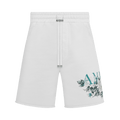 Amiri Floral Logo Short "White"