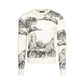Amiri All Over Leopard Print Crew "Tan"