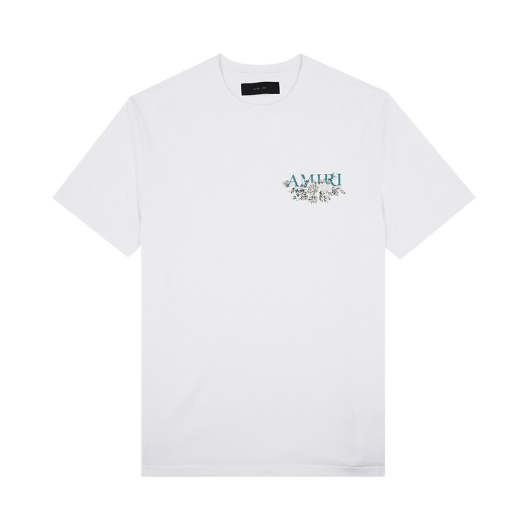 Amiri Floral Logo Tee "White"