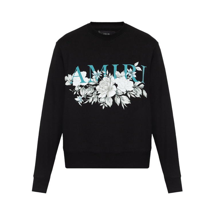 Amiri Floral Logo Crew "Black"