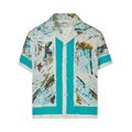 Bode Niagara Souvenir Short-Sleeve Shirt "White/Multicolor"