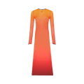 Courrèges Lingerie Second Skin Long Dress "Degrade Sunset"