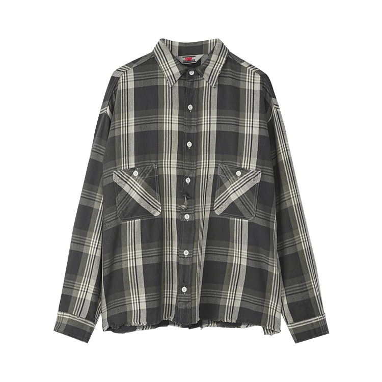 SAINT Mxxxxxx Frannel Check Shirt "Black"
