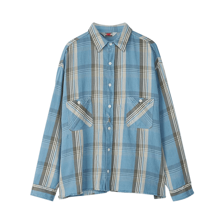 SAINT Mxxxxxx Frannel Check Shirt "Blue"