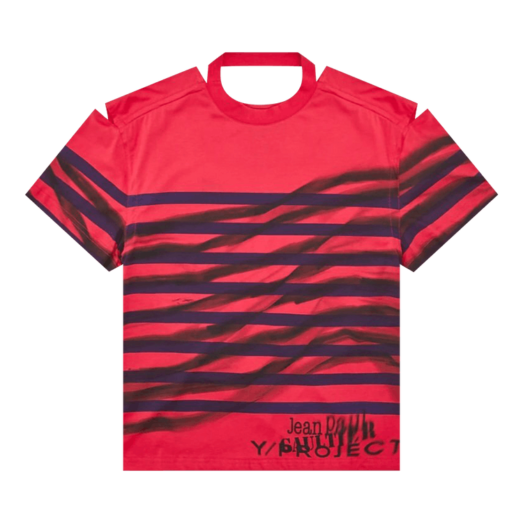 Y/Project x Jean Paul Gaultier Mariniere Convertible T-Shirt "Pink/Blue"