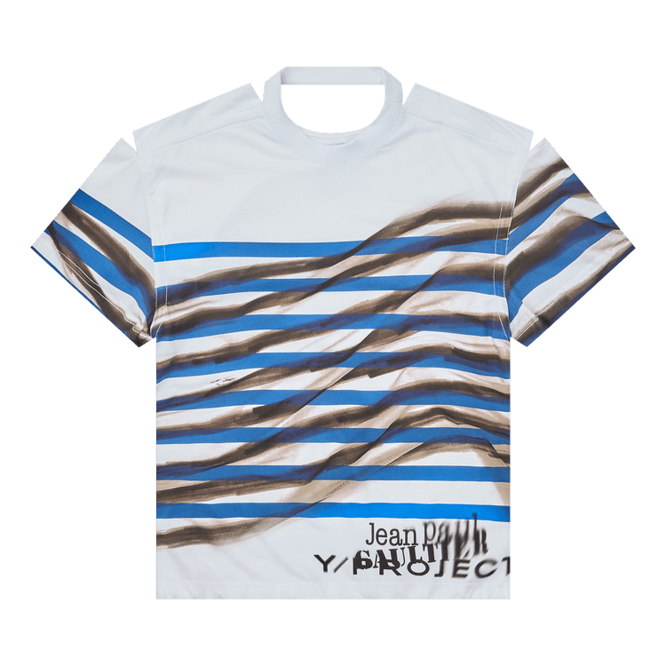 Y/Project Mariniere Convertible T-Shirt "White/Blue"