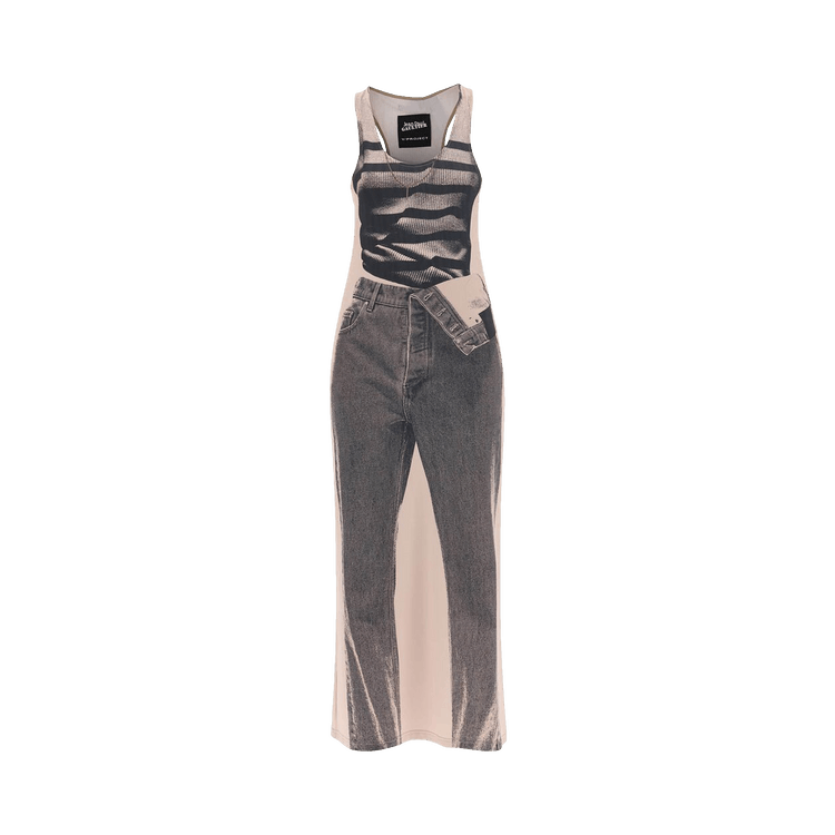 Y/Project Trompe L'Oeil Marinier Maxi Dress 'White/Navy'
