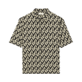 Saint Laurent Printed Voile Shirt "Noir/Sable"