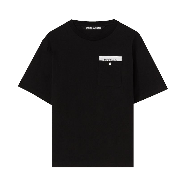 Palm Angels Sartorial Tape Pocket Tee "Black/Off White"