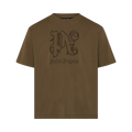Palm Angels Monogram Statement Tee "Brown/Black"