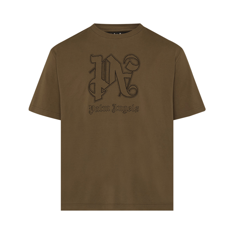 Palm Angels Monogram Statement Tee "Brown/Black"