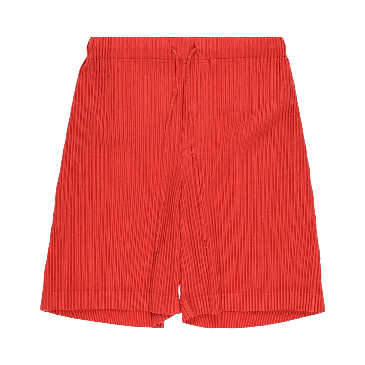 Issey Miyake Color Pleats Shorts "Dry Red"