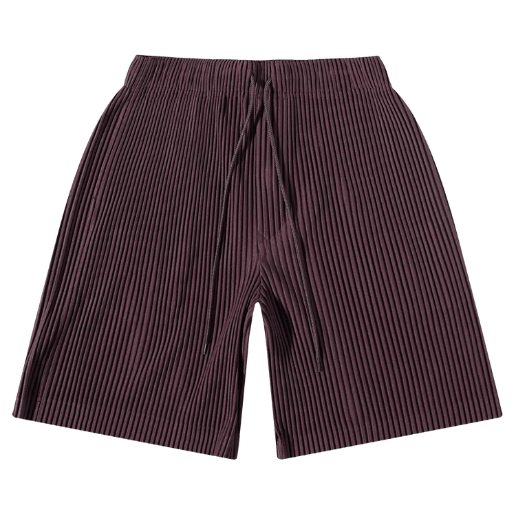 Issey Miyake Color Pleats Shorts "Dark Wood Brown"