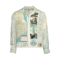 Bode New York City Map Long-Sleeve Shirt "Multicolor"