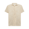 Bode Open Weave Short-Sleeve Shirt "Ecru"