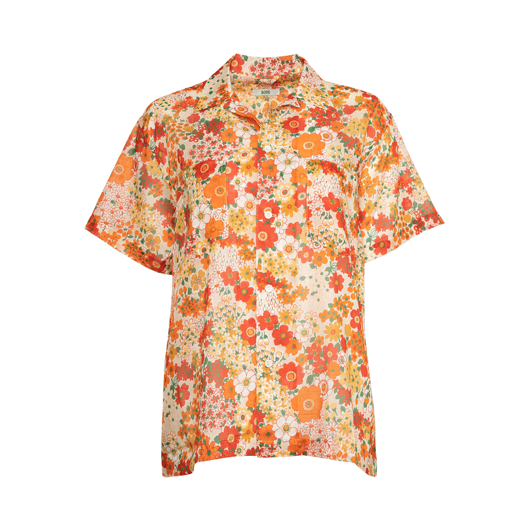 Bode Wildflower Short-Sleeve Shirt "Multicolor"