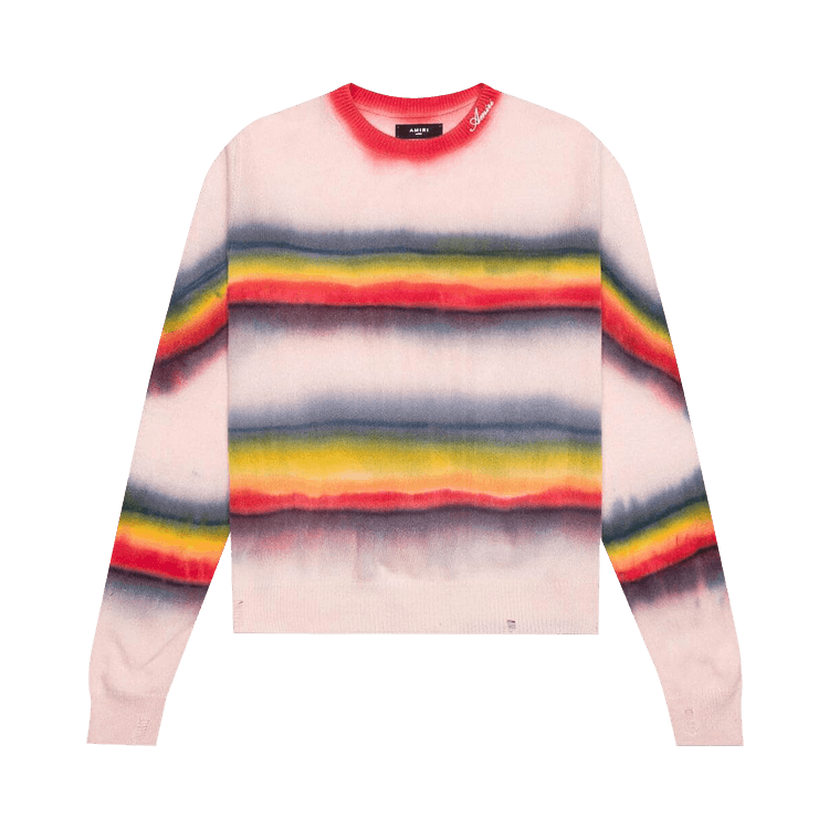 Amiri Rainbow Tie Dye Crew "Multicolor"