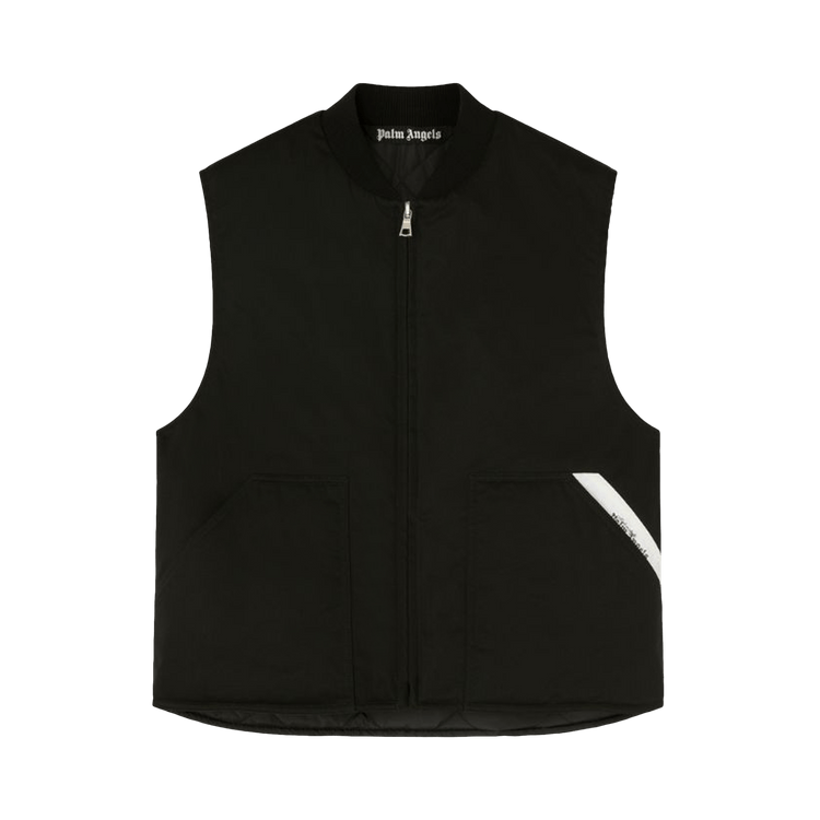 Palm Angels Sartorial Tape Work Vest "Black/Off White"