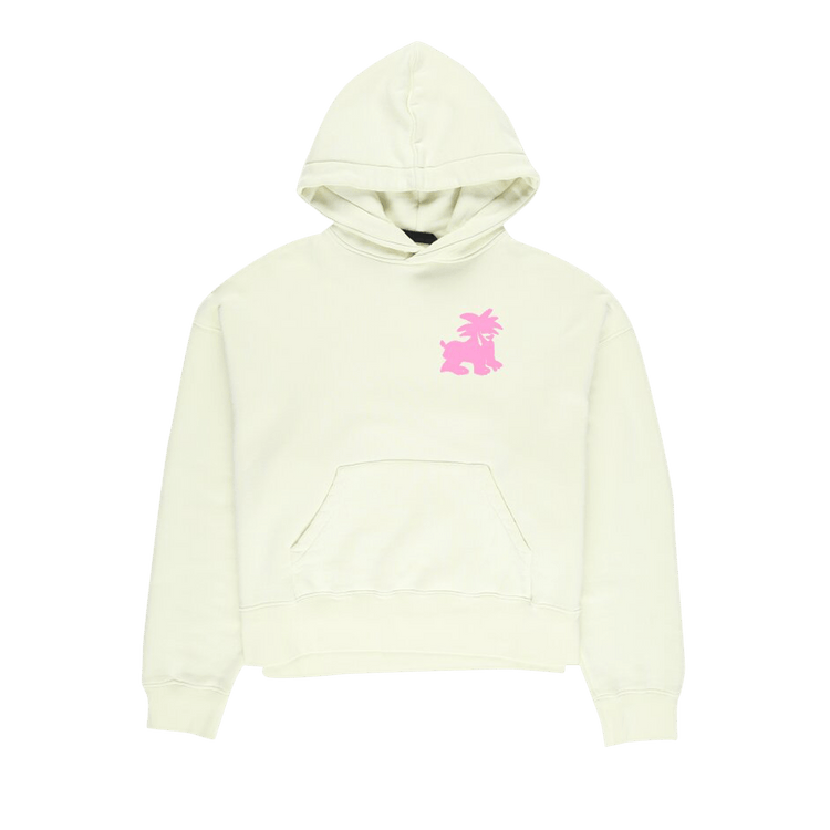 Palm Angels Leon Classic Hoodie "Pale Green/Fuchsia"