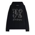 Palm Angels Monogram Statement Hoodie "Black/Off White"
