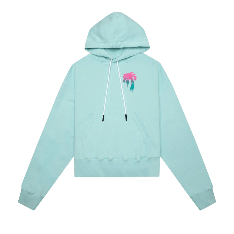 Palm Angels I Love PA Hoodie "Light Blue"