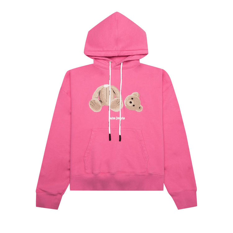 Palm Angels Bear Hoodie "Fuchsia/Brown"