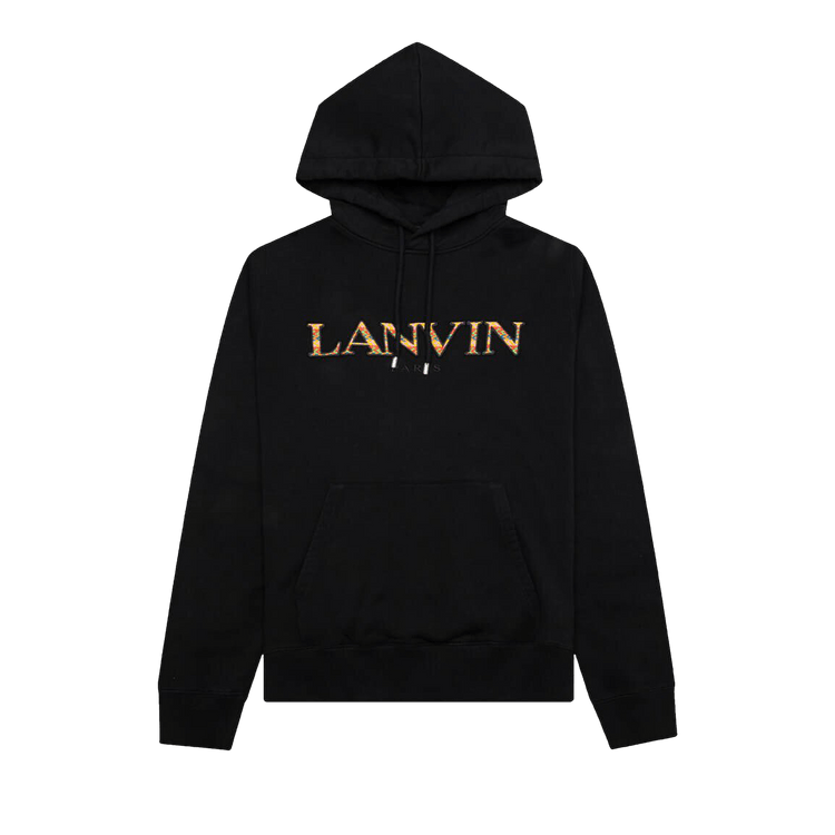 Lanvin Fleece Eusebio Hoodie "Black/Orange"