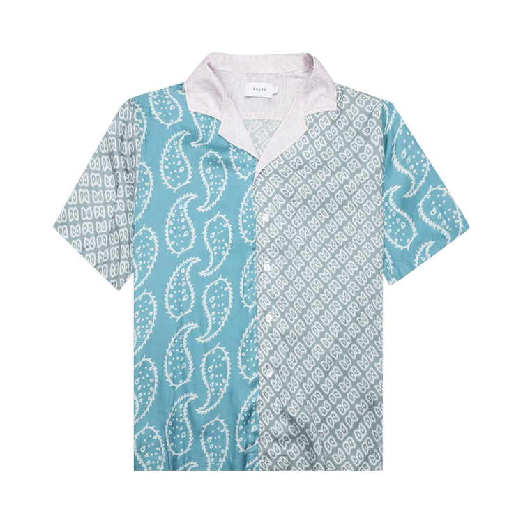 Rhude Multi Paisley Button Down "Green/Blue"