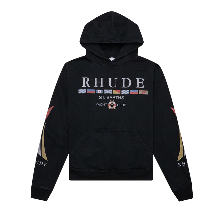 Rhude Yacht Club Hoodie "Vintage Black"