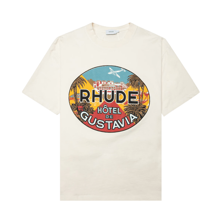 Rhude Hotel De Gustavia Tee "Vintage White"