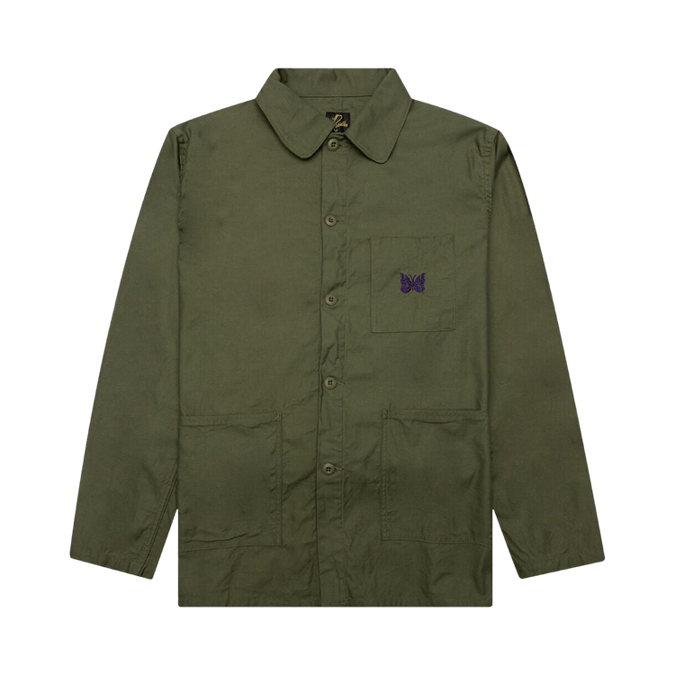 Needles D.N. Coverall Back Sateen "Olive"