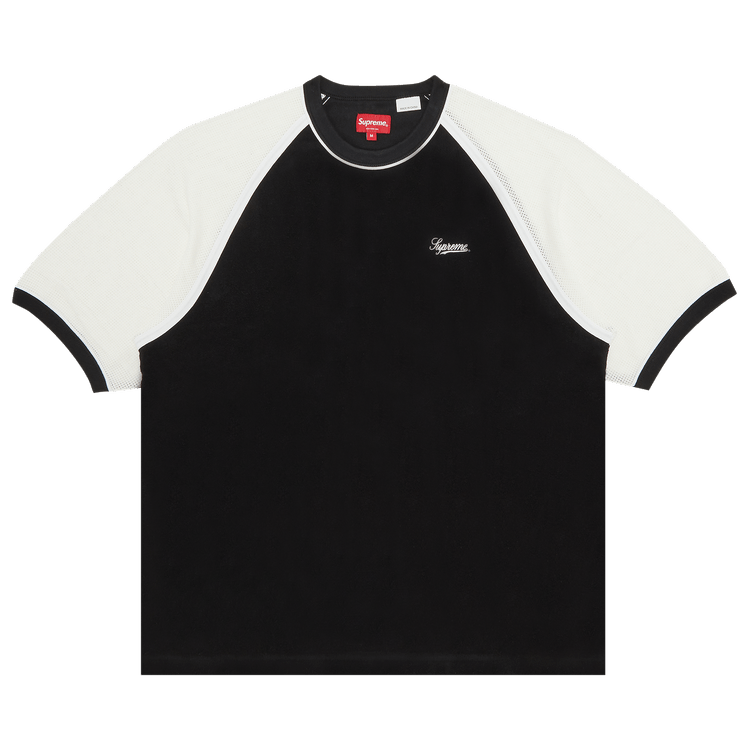 Supreme Terry Raglan Short-Sleeve Top "Black"