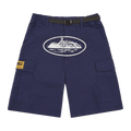 Corteiz Alcatraz Cargo Shorts "Navy"