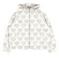 Human Made Heart Zip Up Parka "White"