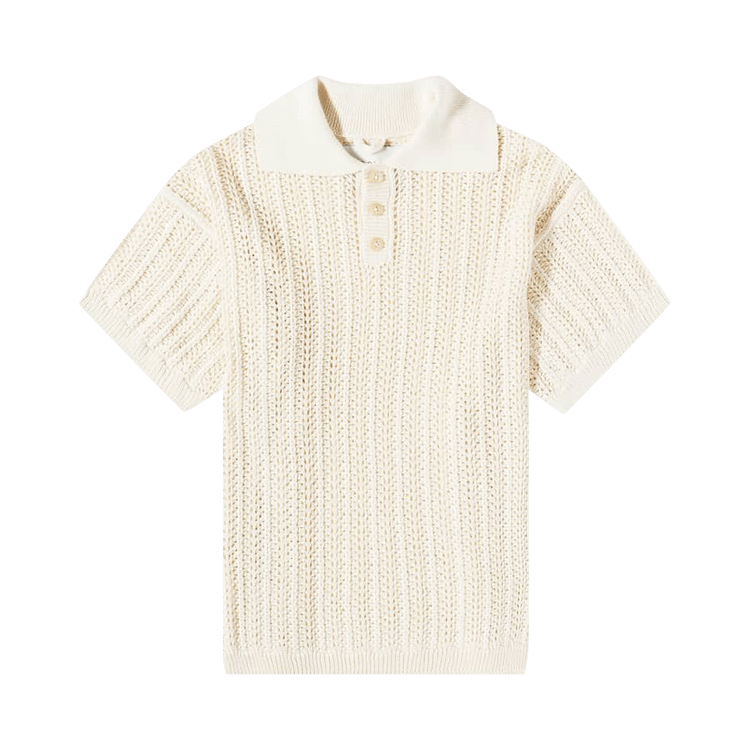 Bode Pointelle Polo "Cream"