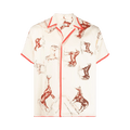 Bode Equine Short-Sleeve Shirt "Cream"