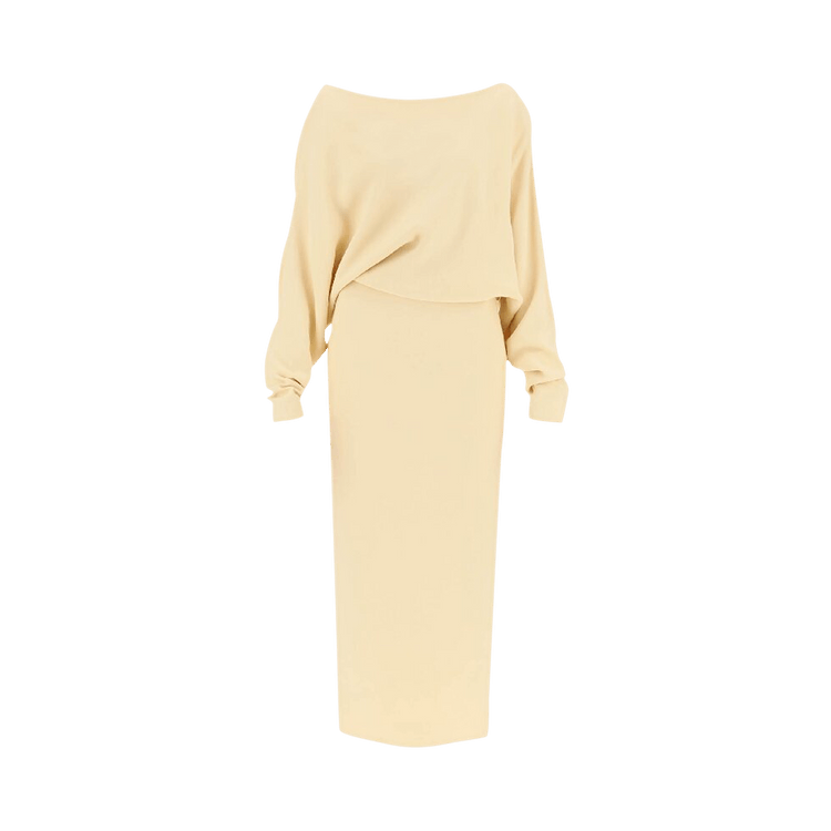 Khaite June Maxi Dress "Custard"