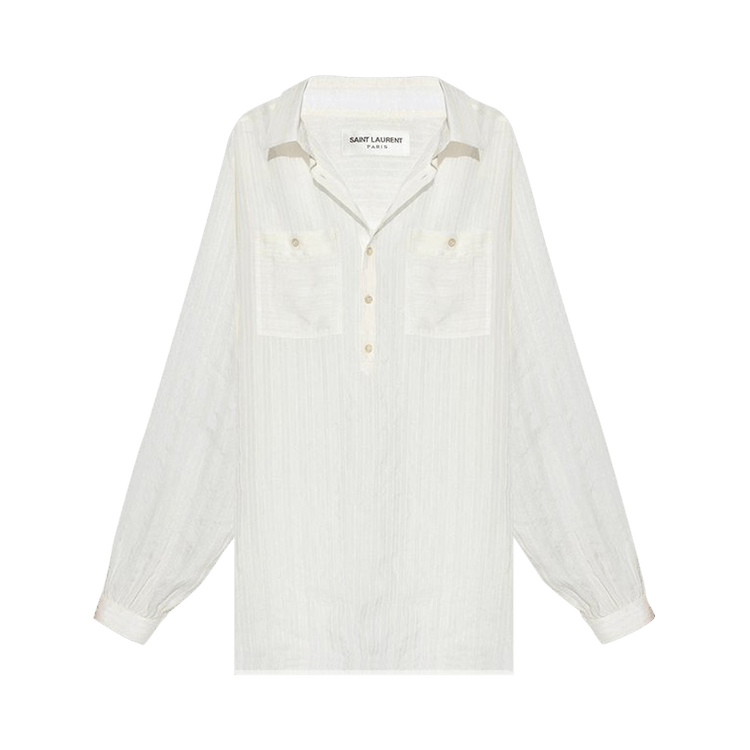 Saint Laurent Tunic Shirt "Craie"