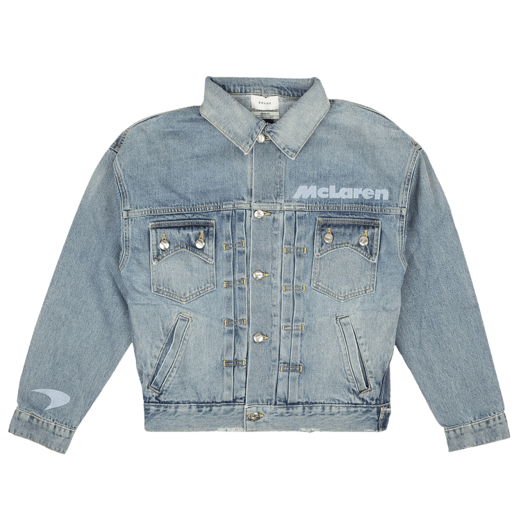 Rhude Denim Embroidered Jacket "Indigo Blue"