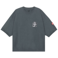 Cav Empt Overdye Zig Patch Short-Sleeve Crewneck "Charcoal"