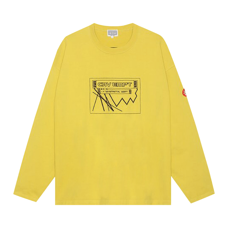 Cav Empt Overdye Desert Heavy Long-Sleeve Tee "Yellow"