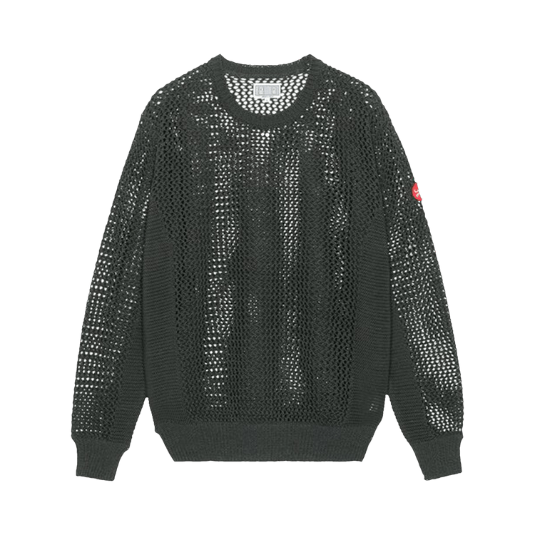 Cav Empt Side Rib Loose Net Knit "Charcoal"