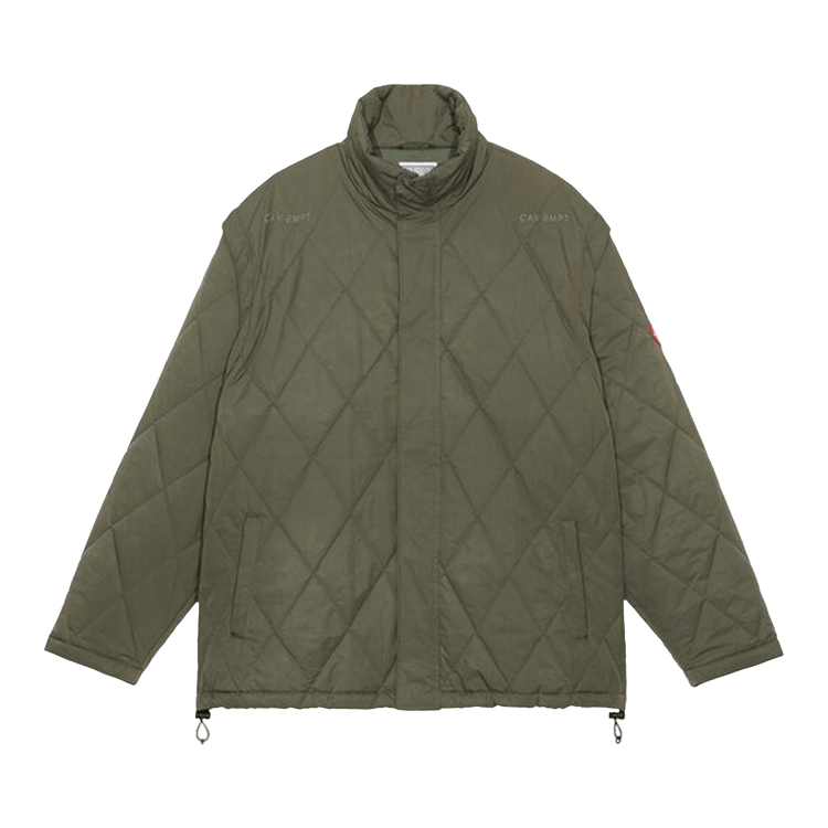 Cav Empt Detach Sleeve Quilt Jacket "Green"