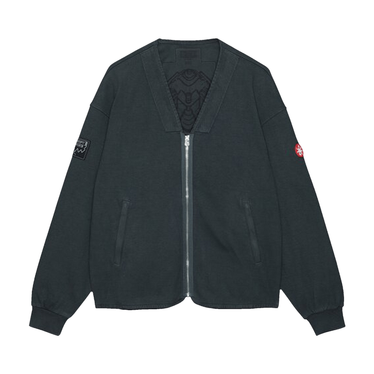 Cav Empt Overdye PQ Zip Cardigan "Charcoal"