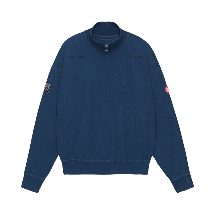 Cav Empt Overdye PQ Open Mockneck "Navy"